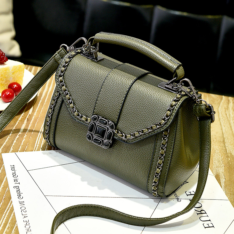 韓版鎖扣小方包春新款手提包時尚百搭小包女包迷你單肩斜挎包